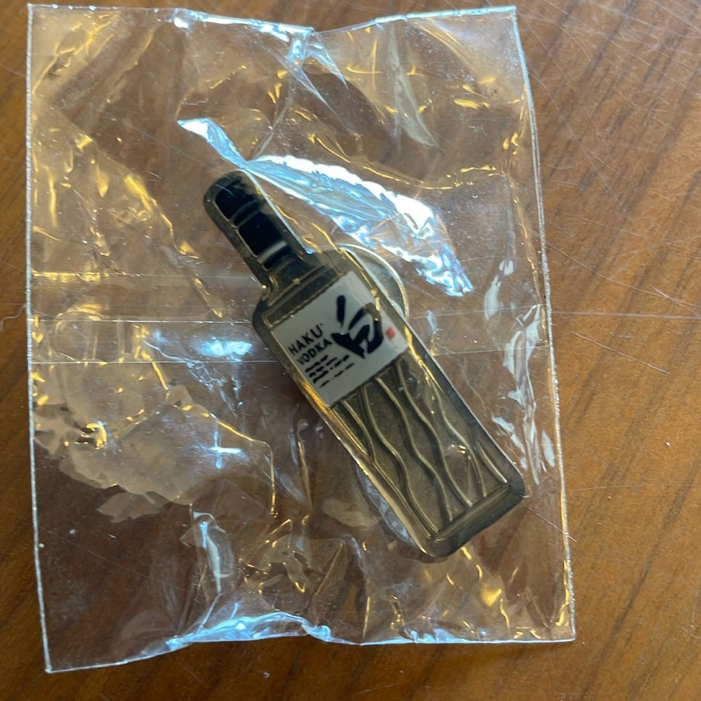 HAKU Japanese Vodka Enamel Pin NWOT